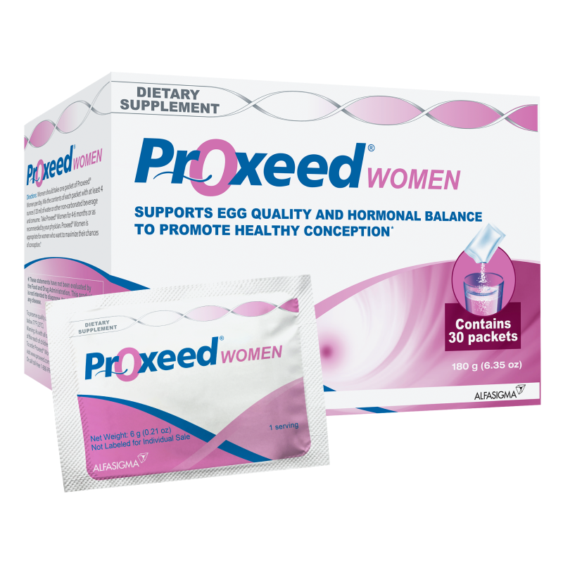 Proxeed Women product box contains 30 packets