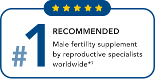 #1 recommended male fertility supplement by reproductive specialists worldwide